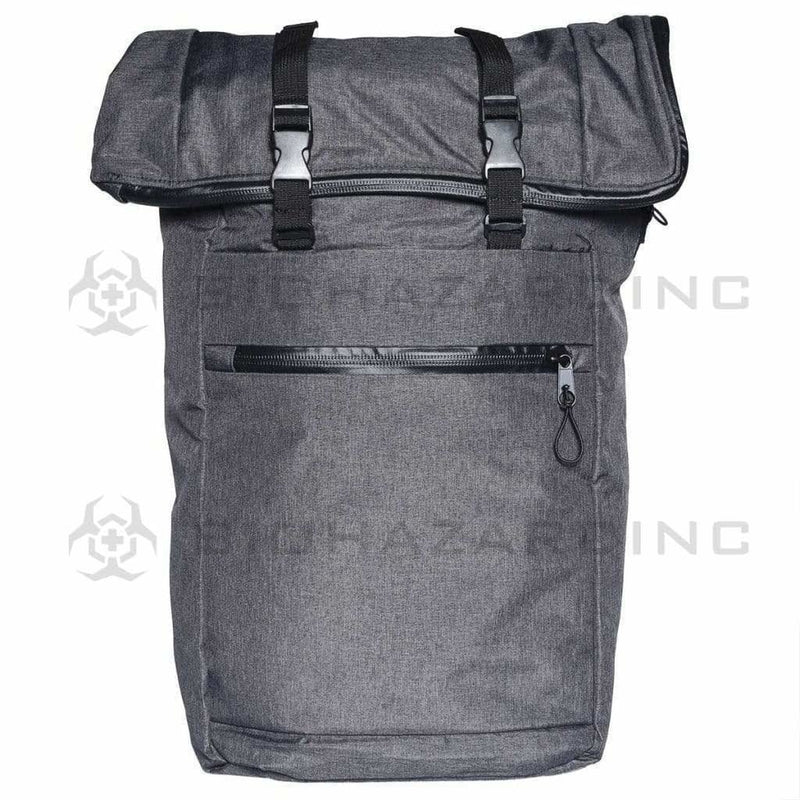 BrightBay Smell Proof Carbon Bag Smell Proof Carbon Backpack "The Mule" - Dark Charcoal