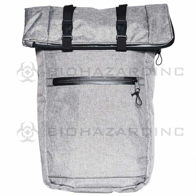 BrightBay Smell Proof Carbon Bag Smell Proof Carbon Backpack "The Mule" - Wolf Gray