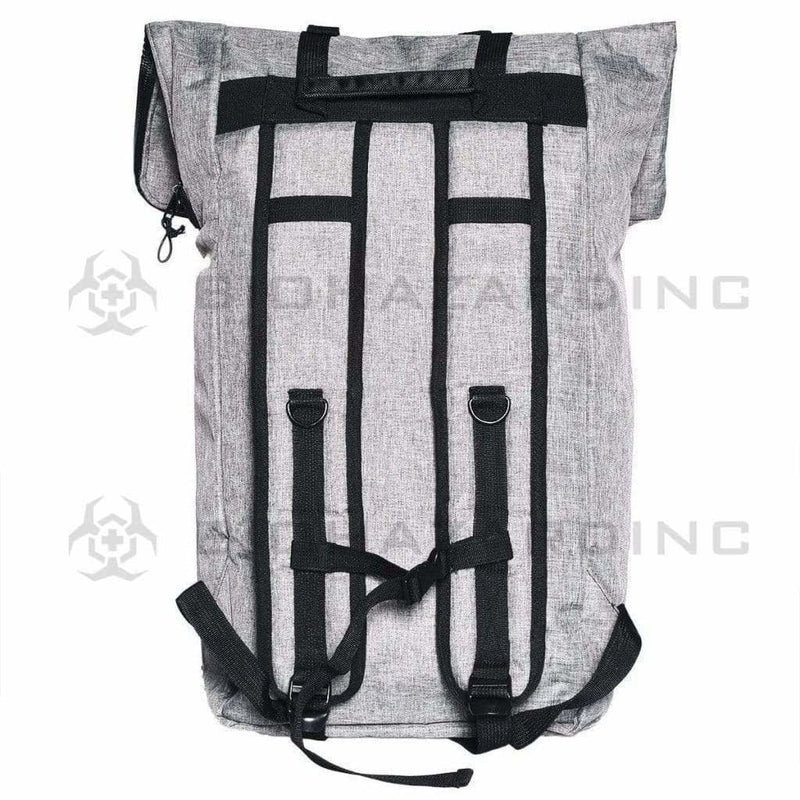 BrightBay Smell Proof Carbon Bag Smell Proof Carbon Backpack "The Mule" - Wolf Gray