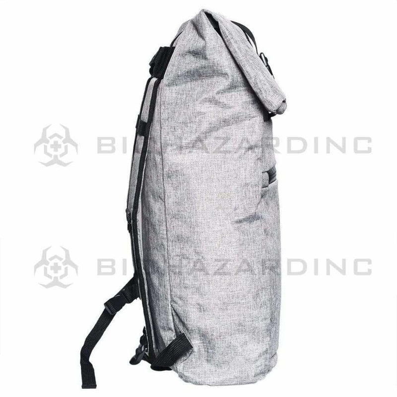 BrightBay Smell Proof Carbon Bag Smell Proof Carbon Backpack "The Mule" - Wolf Gray