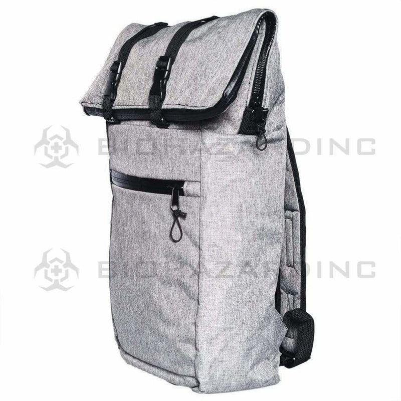 BrightBay Smell Proof Carbon Bag Smell Proof Carbon Backpack "The Mule" - Wolf Gray