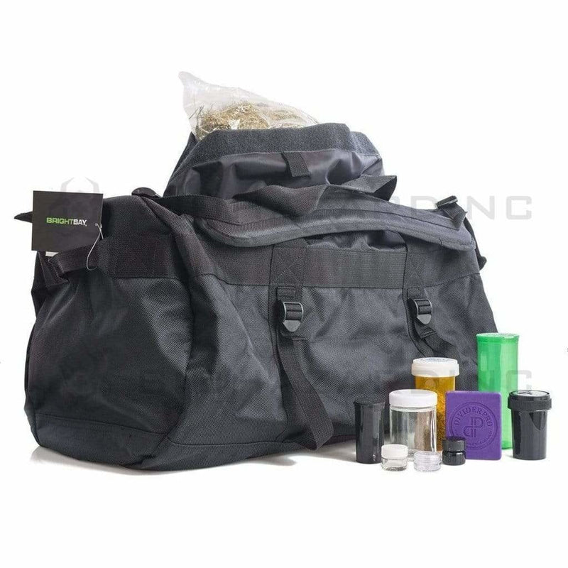 BrightBay Smell Proof Carbon Bag Smell Proof Carbon Transport Medium Duffle Bag - Black