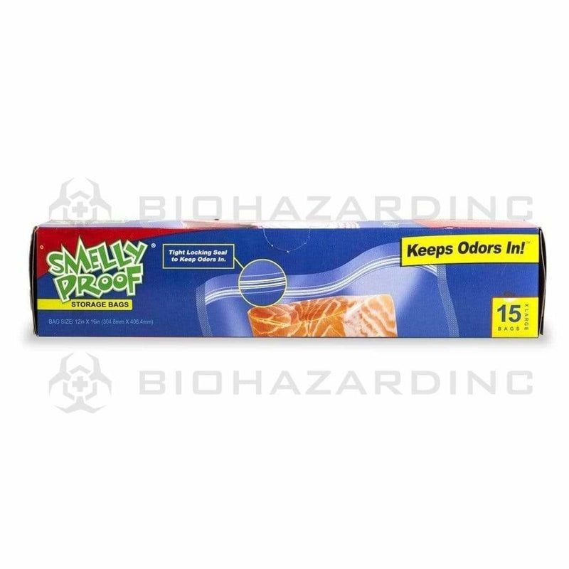 Biohazard Inc Storage Bag Smelly Proof Extra Large Storage Bags - 15 Count