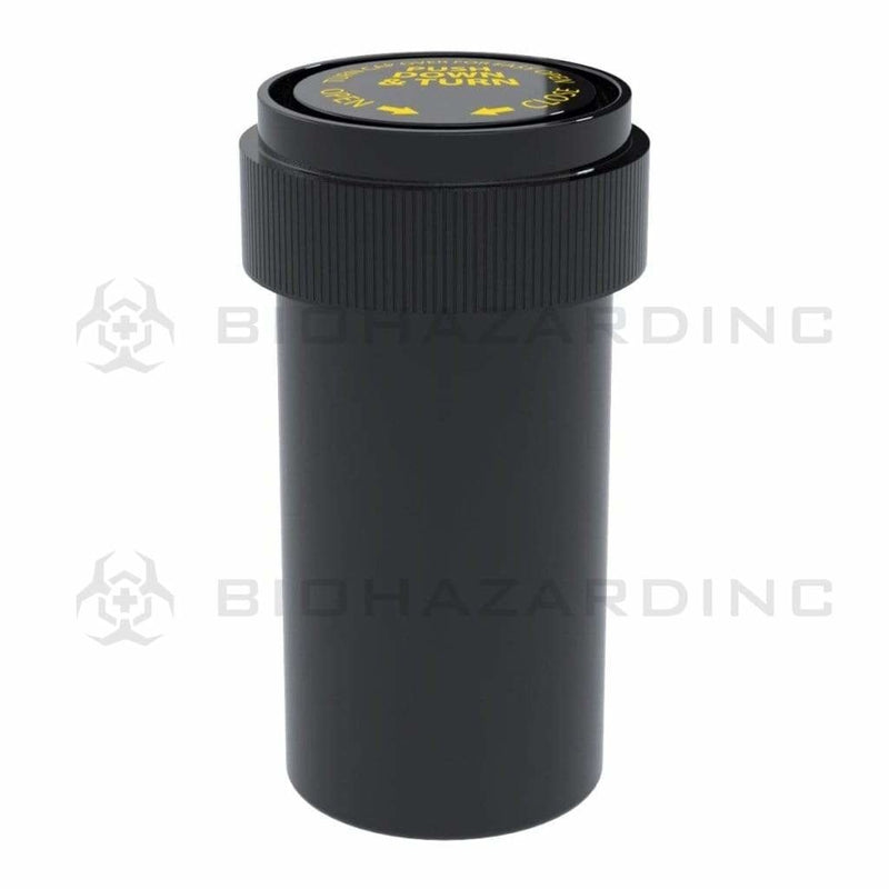 Biohazard Inc Reversible Cap Vial Solid Black Reversible Cap Vial 13 Dram - 275 Count