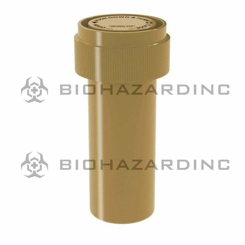 Biohazard Inc Reversible Cap Vial Solid Gold Reversible Cap Vial 08 Dram - 410 Count