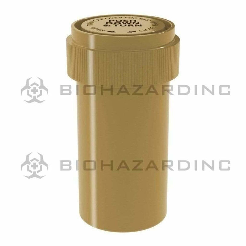 Biohazard Inc Reversible Cap Vial Solid Gold Reversible Cap Vial 13 Dram - 275 Count