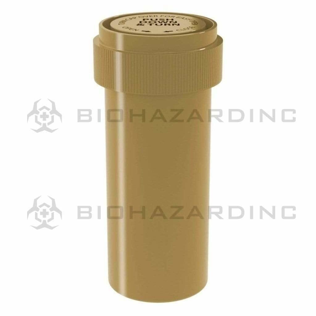Biohazard Inc Reversible Cap Vial Solid Gold Reversible Cap Vial 16 Dram - 230 Count