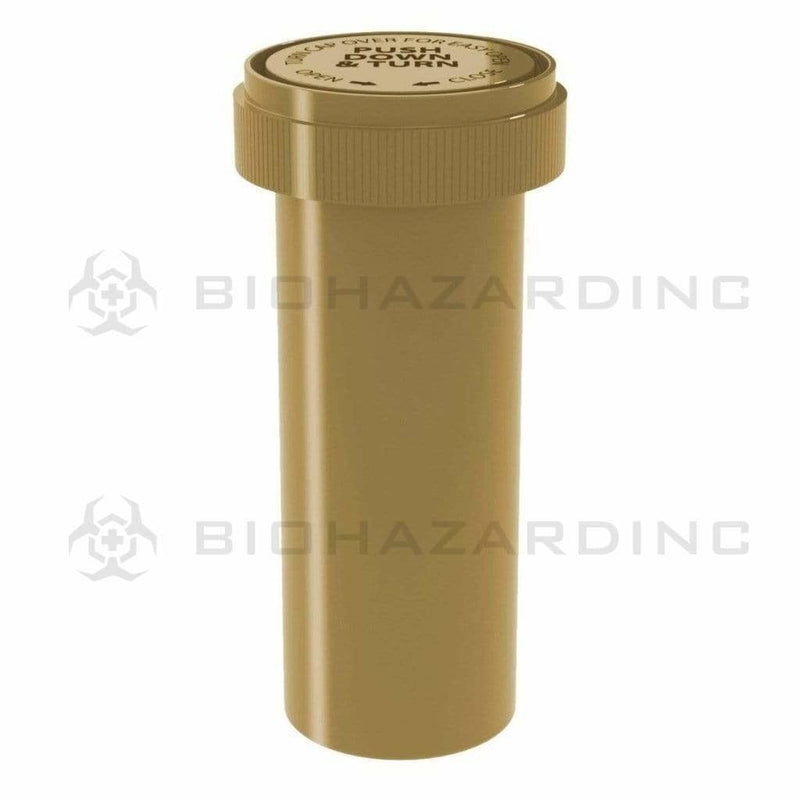 Biohazard Inc Reversible Cap Vial Solid Gold Reversible Cap Vial 30 Dram - 190 Count