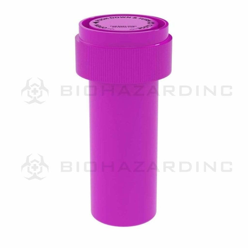 Biohazard Inc Reversible Cap Vial Solid Pink Reversible Cap Vial 08 Dram - 410 Count