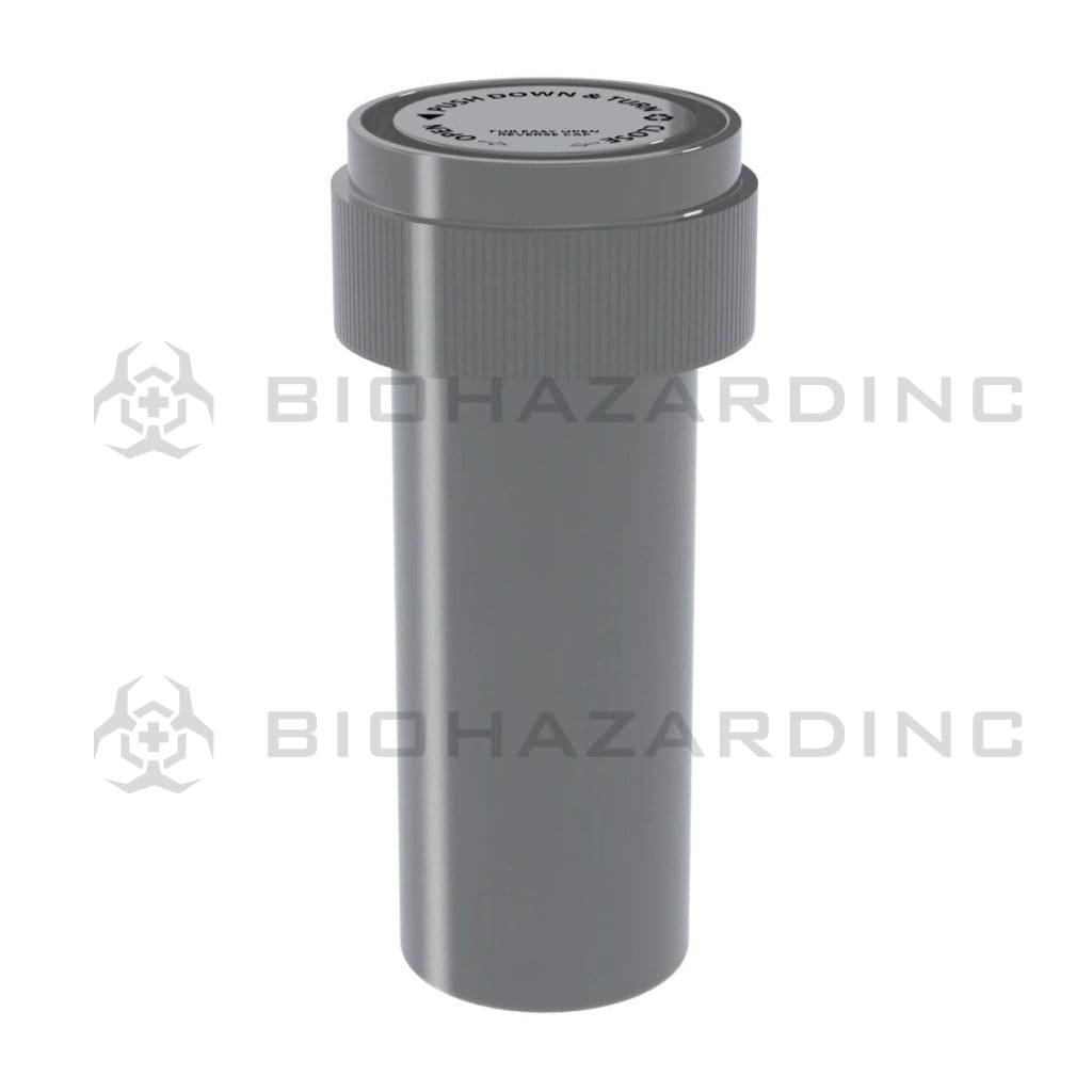 Biohazard Inc Reversible Cap Vial Solid Silver Reversible Cap Vial 08 Dram - 410 Count