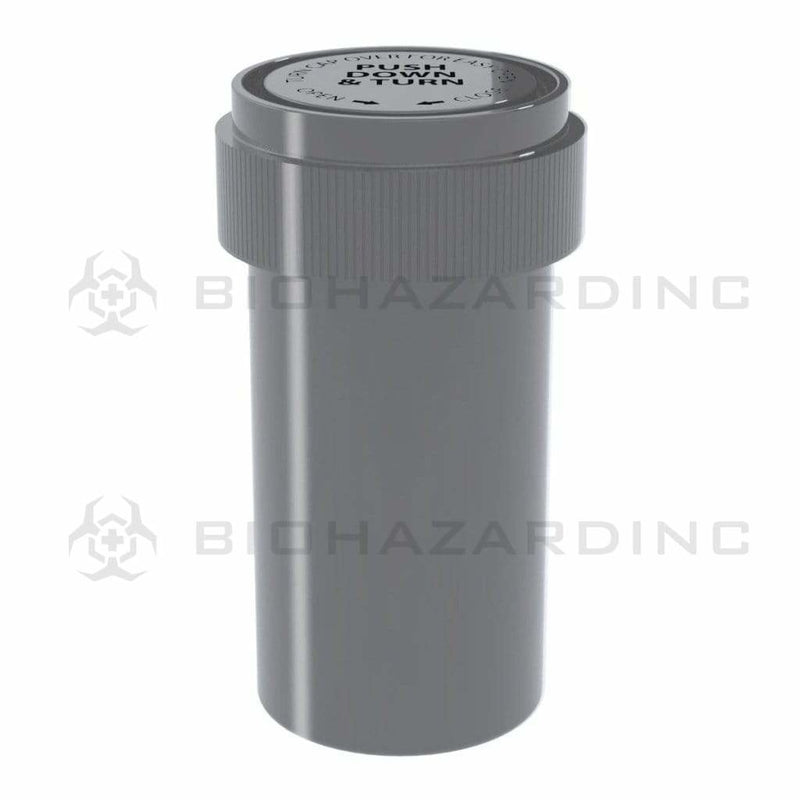 Biohazard Inc Reversible Cap Vial Solid Silver Reversible Cap Vial 13 Dram - 275 Count