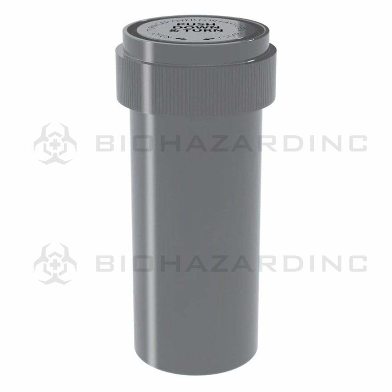 Biohazard Inc Reversible Cap Vial Solid Silver Reversible Cap Vial 16 Dram - 230 Count