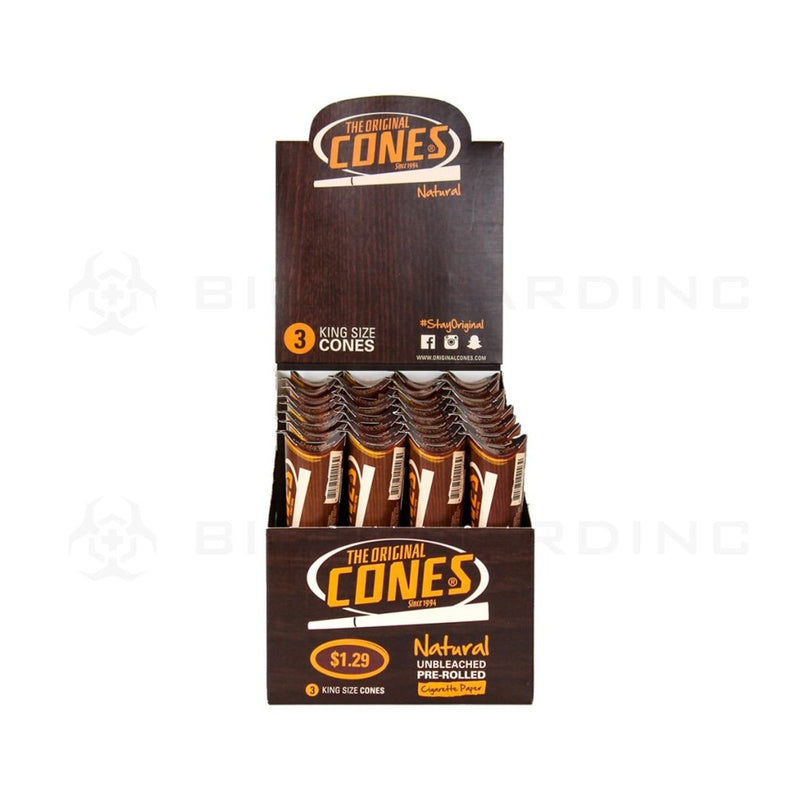 The Original Cones Natural - King 32 Count Pre-Rolled