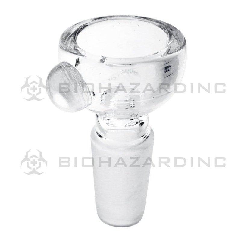 Biohazard Inc 14mm Bowl Thick Bowl Clear Single Marble Male 14mm -24 Count