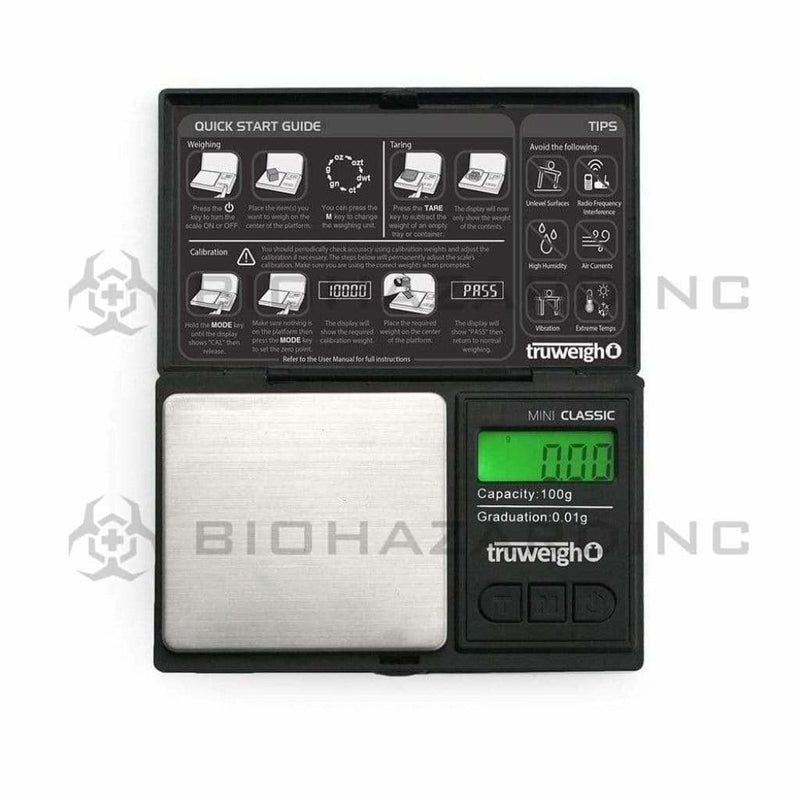 Biohazard Inc Scale Trueweigh Scale 100g X 0.01g - Black