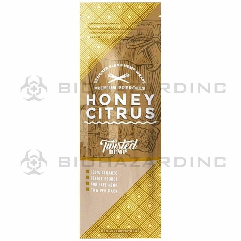 Twisted Hemp Hemp Wraps Twisted Hemp Honey Citrus 2 Pack