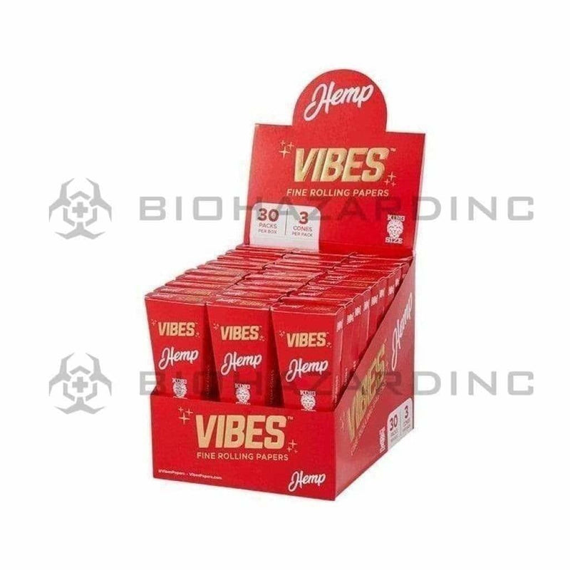 Vibes Pre-Rolled Cones VIBES Cones Hemp King Size 3-Pack 30 count