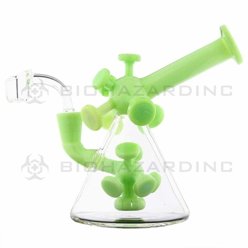 Biohazard Inc Glass Dab Rig Water Pipe 7" Atomic Rig Beaker Slyme