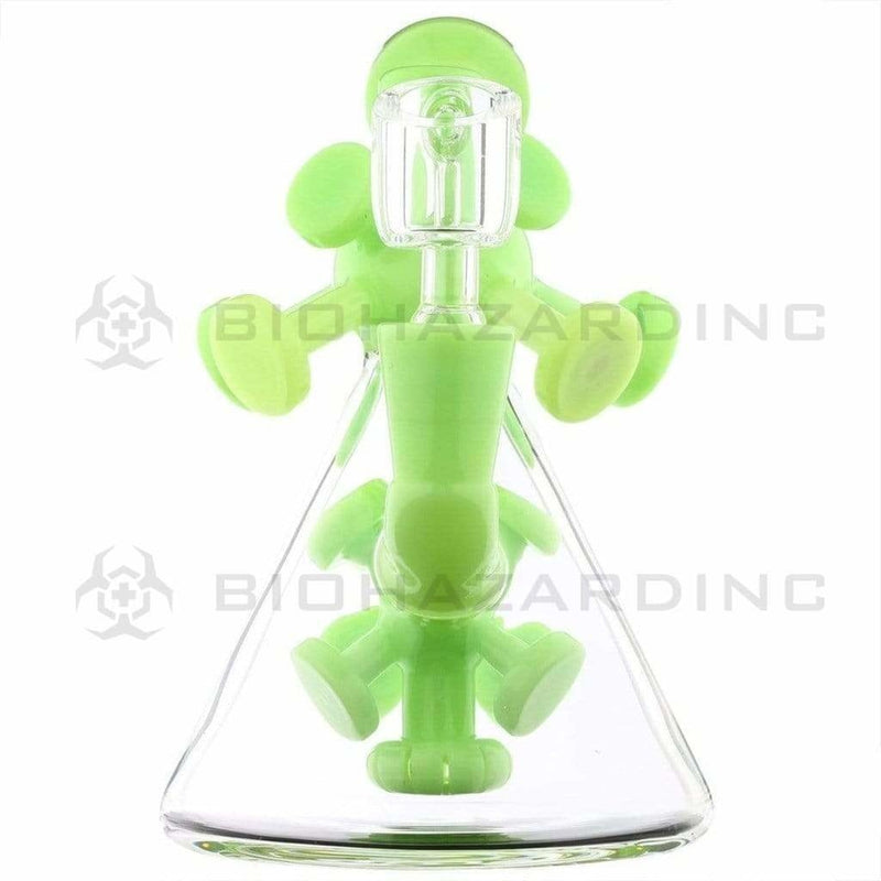 Biohazard Inc Glass Dab Rig Water Pipe 7" Atomic Rig Beaker Slyme