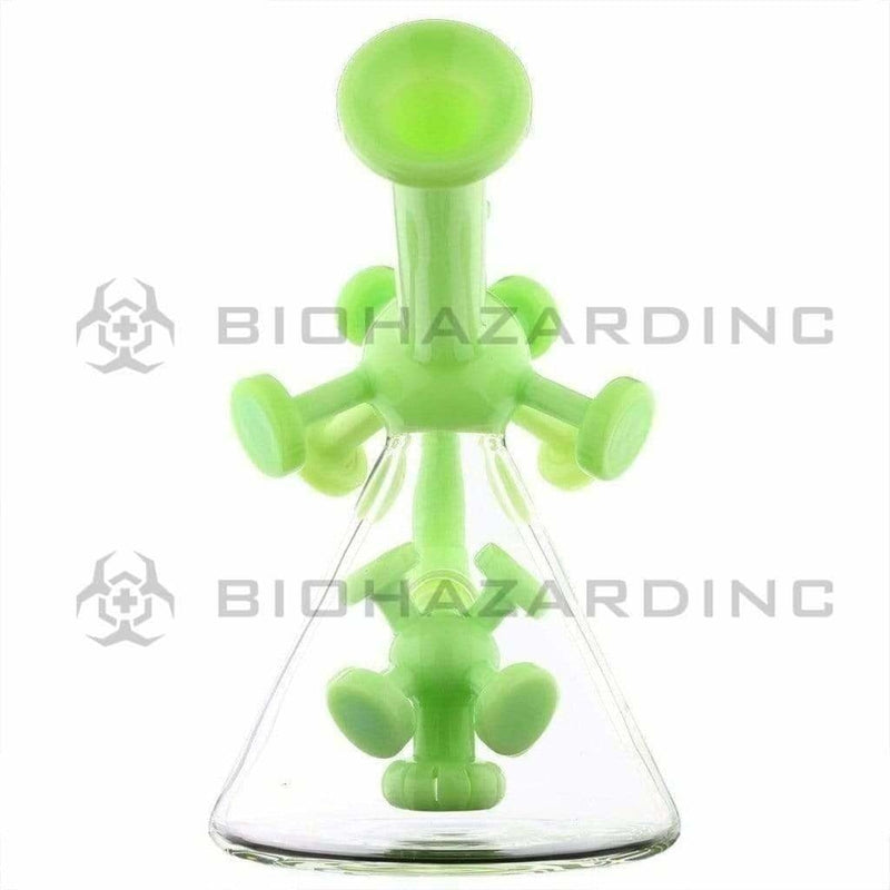 Biohazard Inc Glass Dab Rig Water Pipe 7" Atomic Rig Beaker Slyme