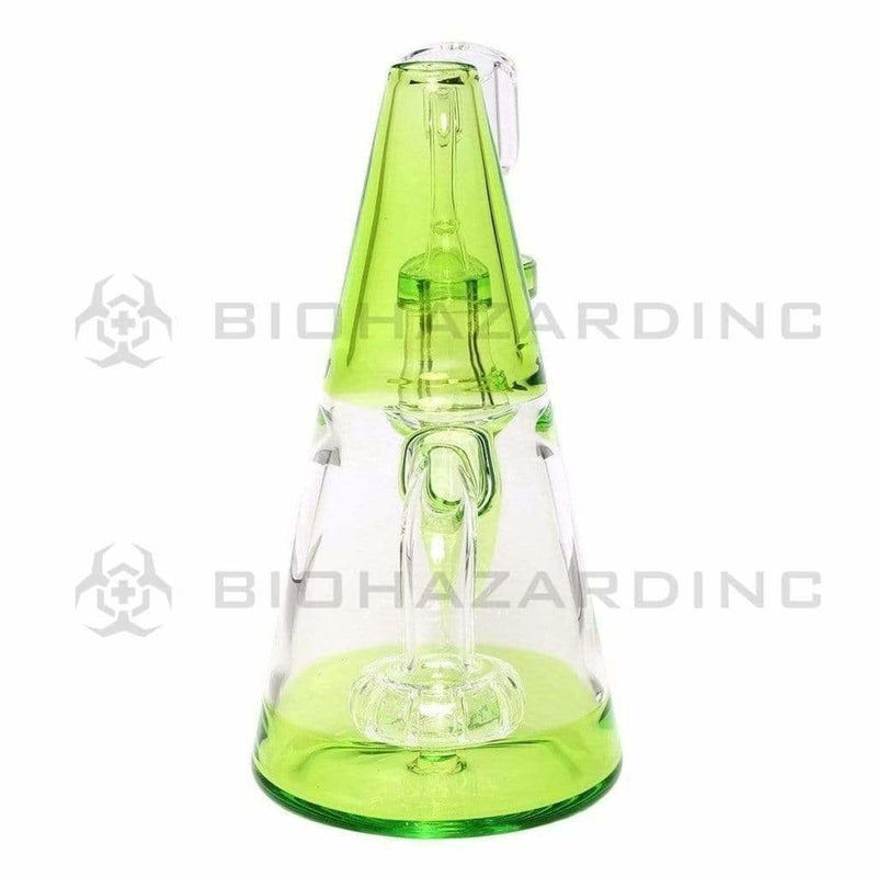 Biohazard Inc Glass Dab Rig Water Pipe Minimalist 5" Rig Green