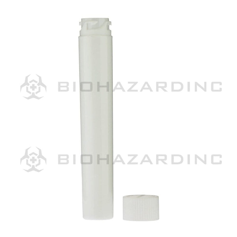 Biohazard Inc Storage Tube White Child Resistant Cartridge Container - 105mm - 500 Count