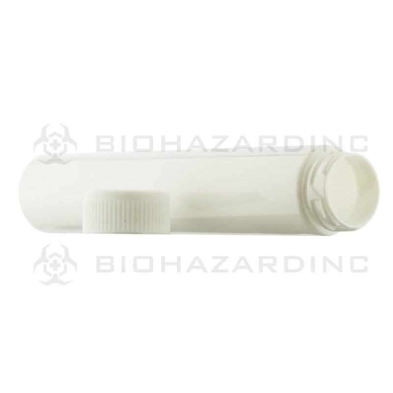 Biohazard Inc Storage Tube White Child Resistant Vape / Cartridge Container - 125mm - 400 Count