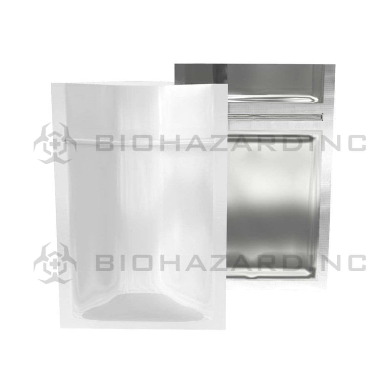 Biohazard Inc Mylar Bag White Vista Mylar Bags 3in x 4.5in - 1g - 1,000 Count (Tamper Evident)