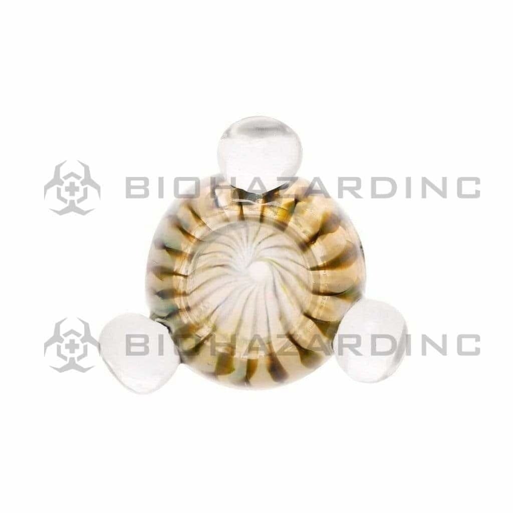 Biohazard Inc 14mm Bowl Wrap & Rake Color Worked Bowl 14mm - 10 Count