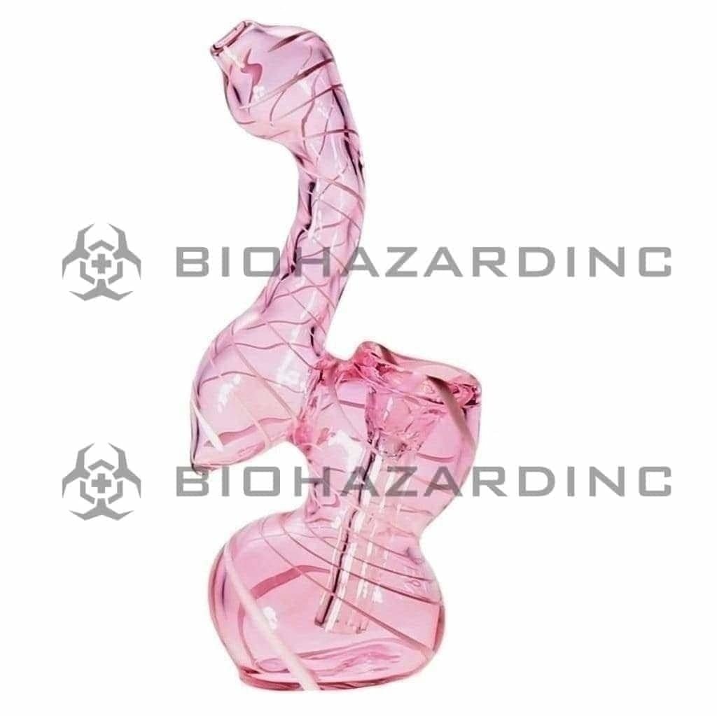 Biohazard Inc Glass Bubbler X-Mini Pink Bubbler