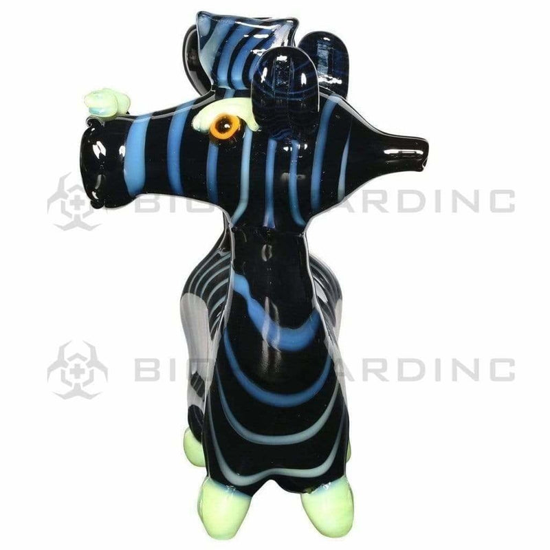 Biohazard Inc Novelty Bong Zebra Stripes with Slyme Water Pipe 14mm