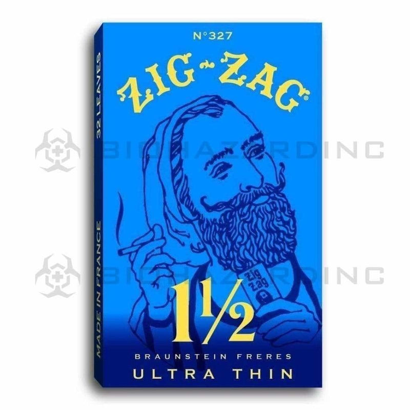 Biohazard Inc Rolling Papers Zig Zag 1 1/2 Ultra Thin - 24 count