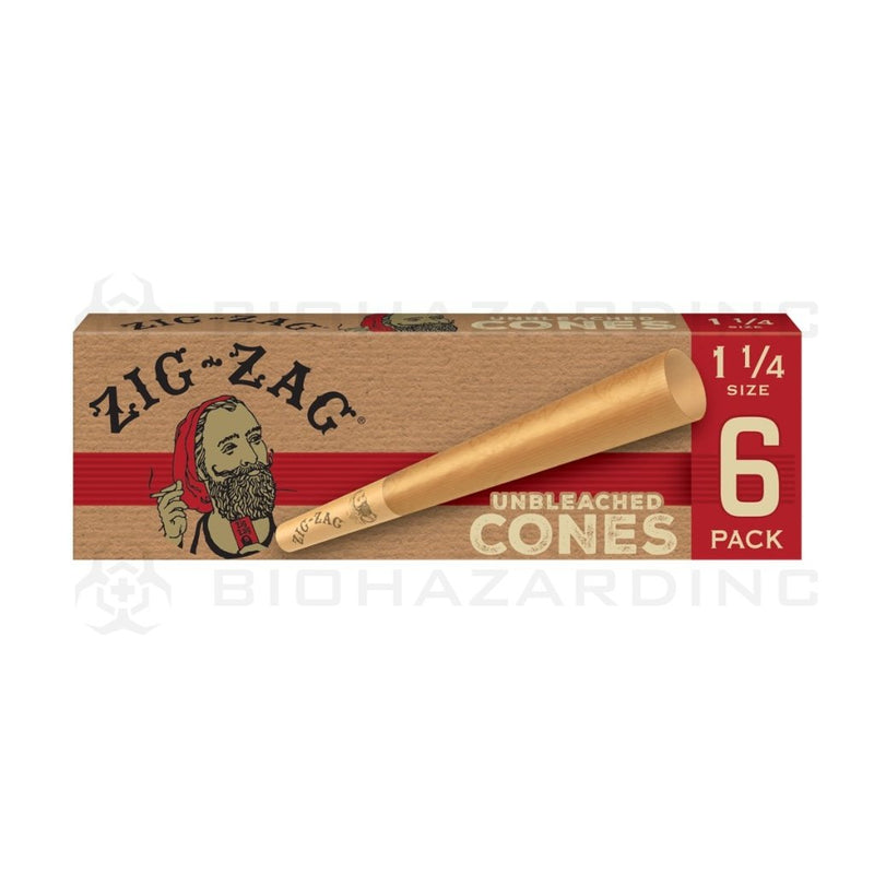 Zig-Zag 1 ¼ Unbleached Cones - 36 Count Pre-Rolled