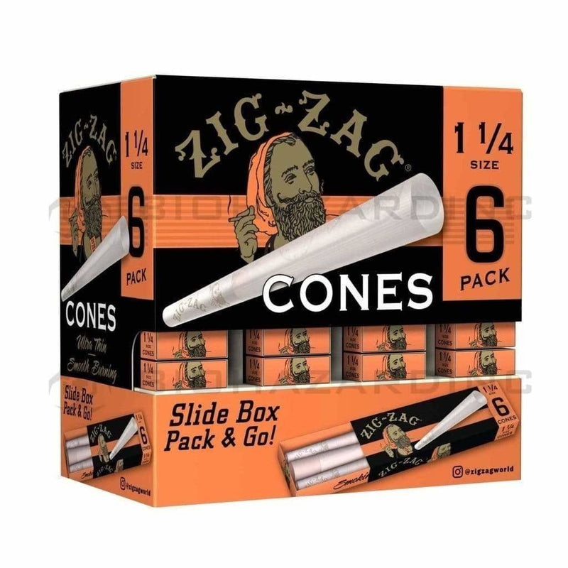 Biohazard Inc Pre-Rolled Cones Zig Zag Promo 1-1/4 Cones - 36 Count