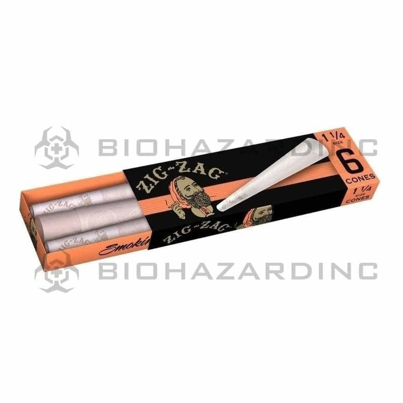 Biohazard Inc Pre-Rolled Cones Zig Zag Promo 1-1/4 Cones - 36 Count