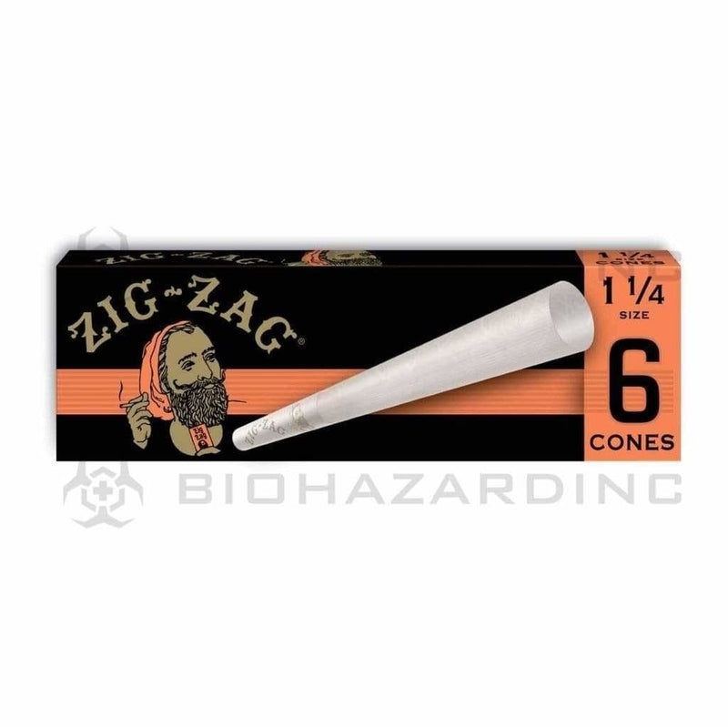 Biohazard Inc Pre-Rolled Cones Zig Zag Promo 1-1/4 Cones - 36 Count