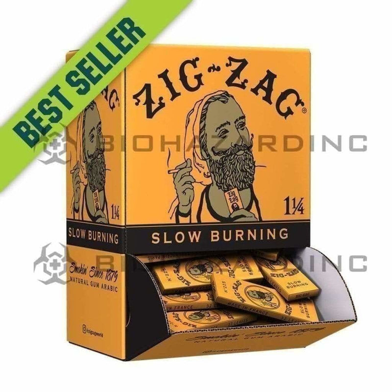 Biohazard Inc Rolling Papers Zig Zag Promo 1-1/4 French Orange - 48 Count