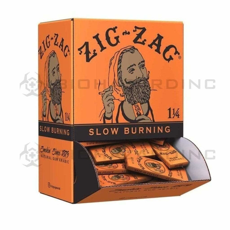 Biohazard Inc Rolling Papers Zig Zag Promo 1-1/4 French Orange - 48 Count