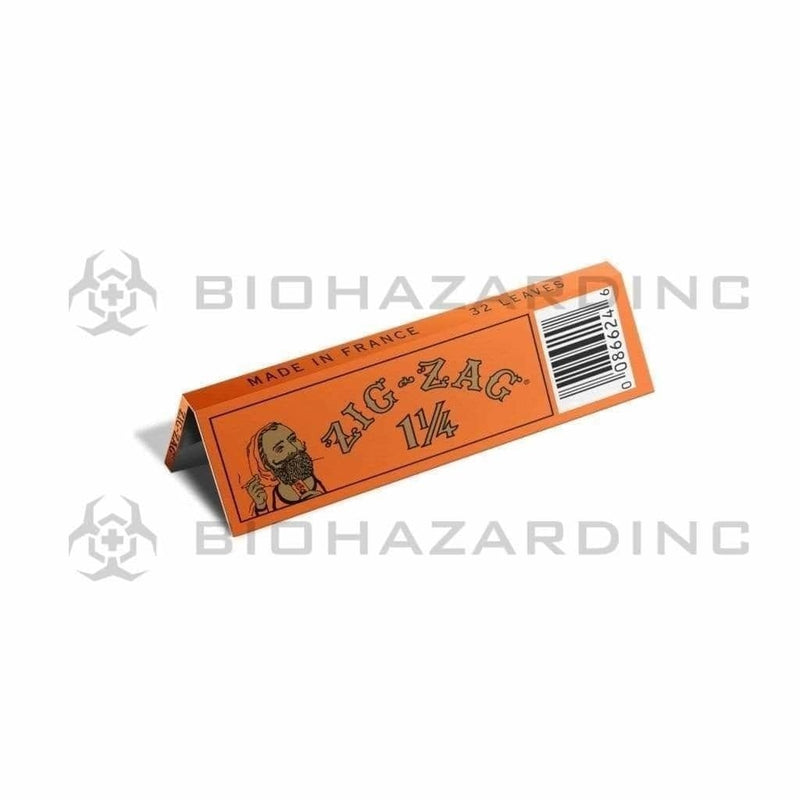 Biohazard Inc Rolling Papers Zig Zag Promo 1-1/4 French Orange - 48 Count