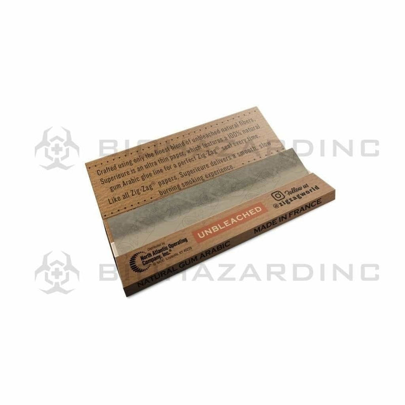 Biohazard Inc Rolling Papers Zig Zag Promo 1-1/4 Natural - 48 Count