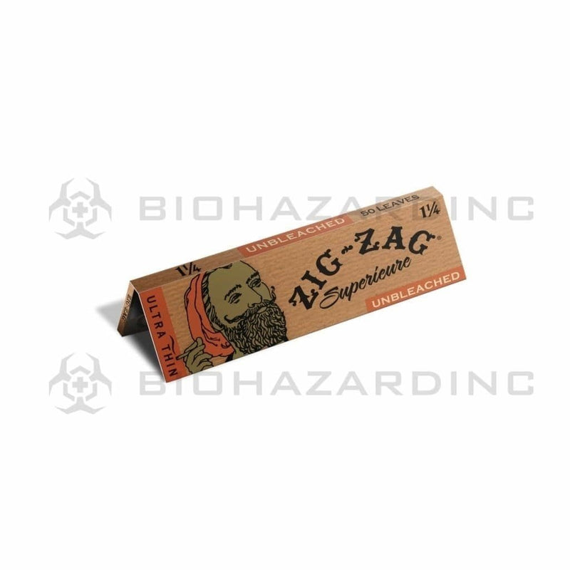 Biohazard Inc Rolling Papers Zig Zag Promo 1-1/4 Natural - 48 Count