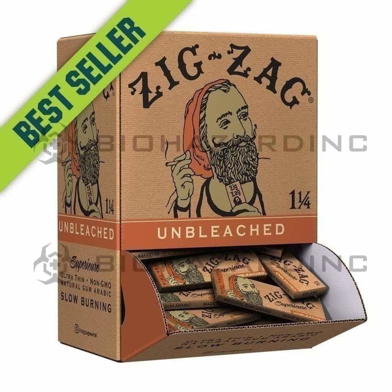 Biohazard Inc Rolling Papers Zig Zag Promo 1-1/4 Natural - 48 Count