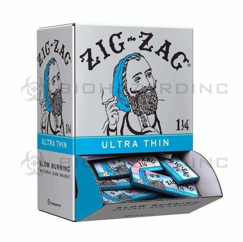 Biohazard Inc Rolling Papers Zig Zag Promo 1-1/4 Ultra Thin - 48 Count